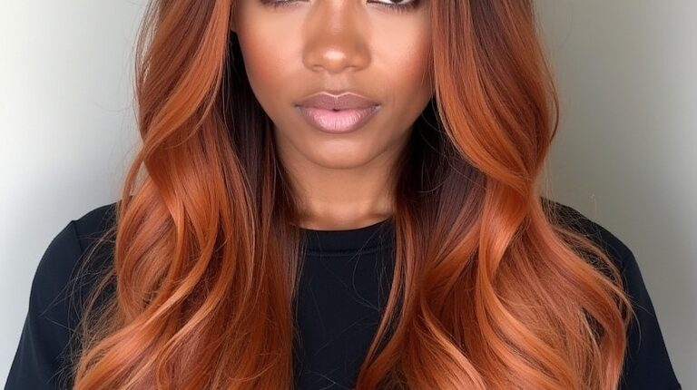 40 Edgy Copper Hair Color Ideas for Dark Skin: Balayage, Highlights & More!