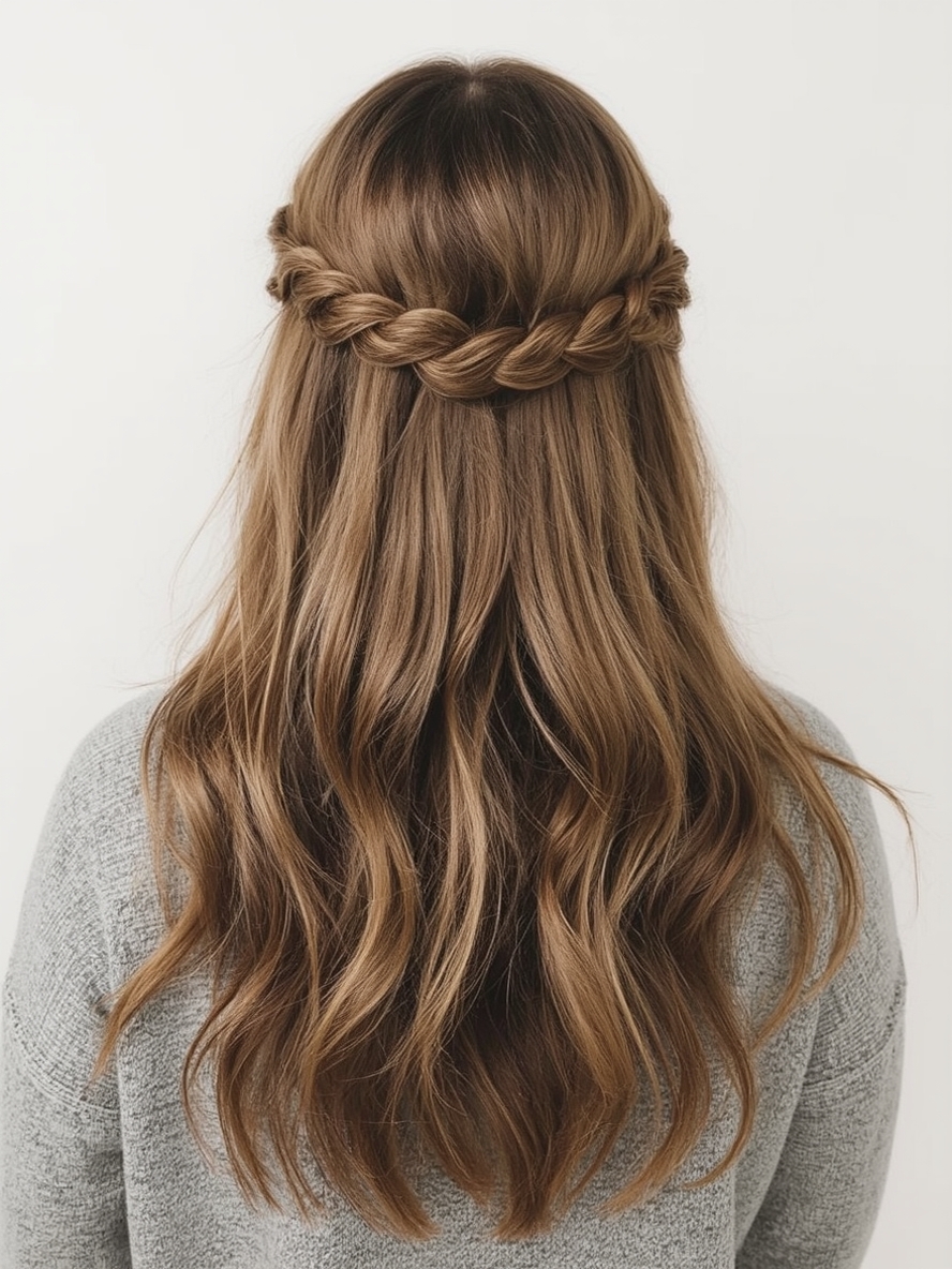 Easy Hairstyles For School The Twisted Crown Braid