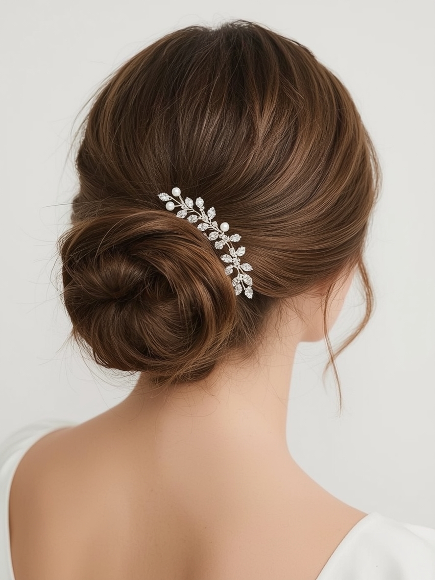 Glam Hair Ballerina Bun with Embellishments