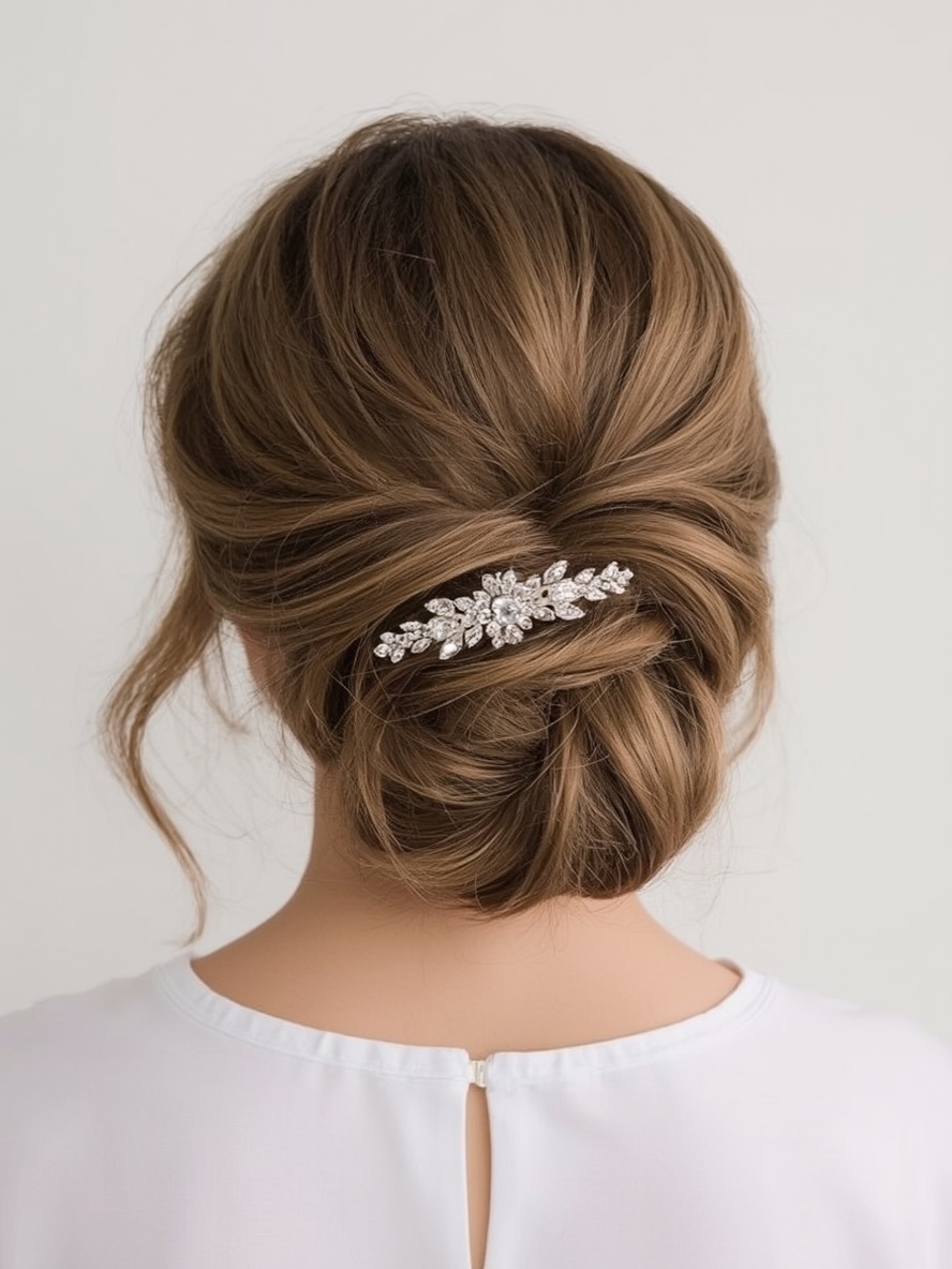 Glam Hair Twisted Half Updo