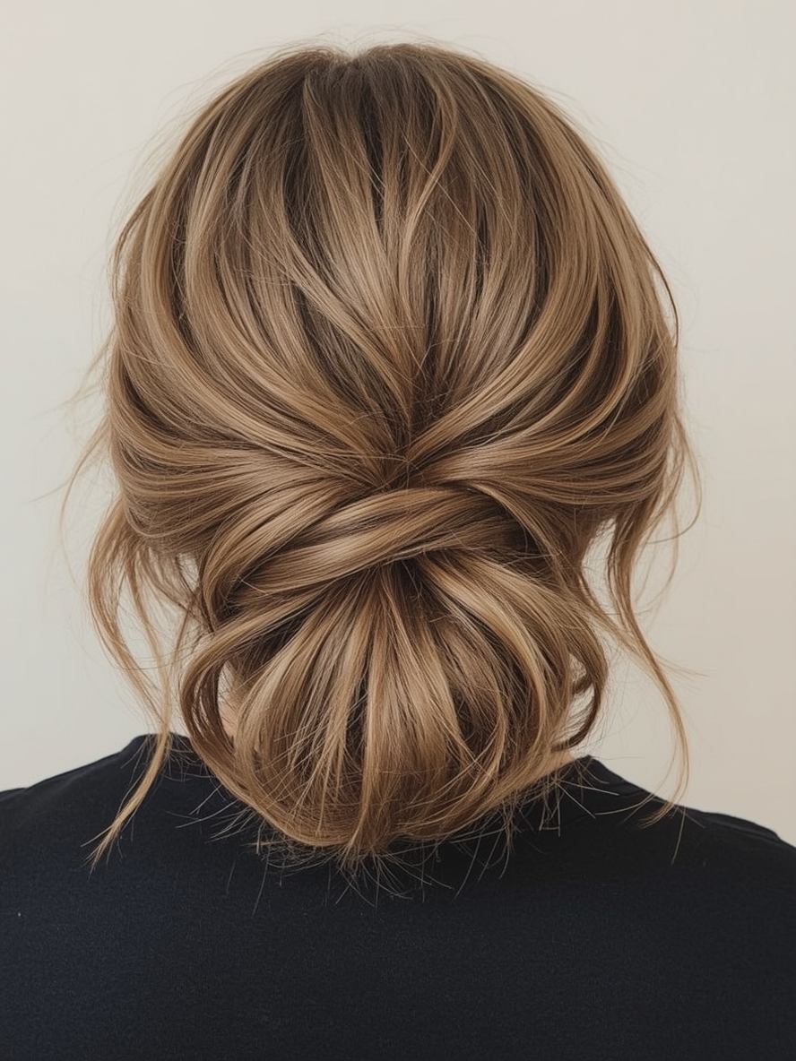 Glam Hair Twisted Low Ponytail