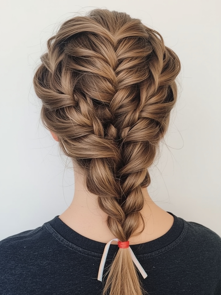 Hair Styles Braids Ribbon Braid