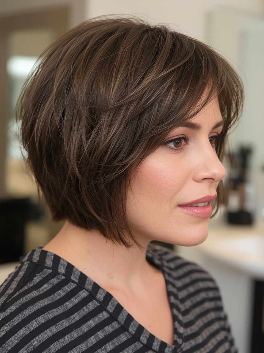 Hairstyles For Thin Fine Hair Over 60 The Rounded Bob Style