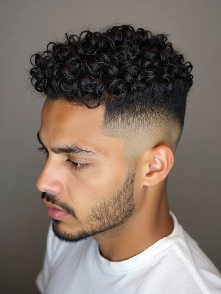 Hairstyles for Men Curly Hair The Classic Taper Fade