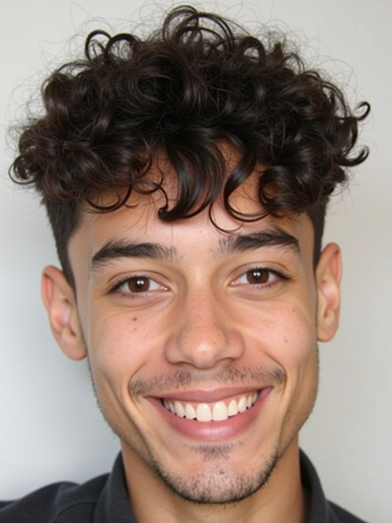 Hairstyles for Men Curly Hair The Curly Fringe