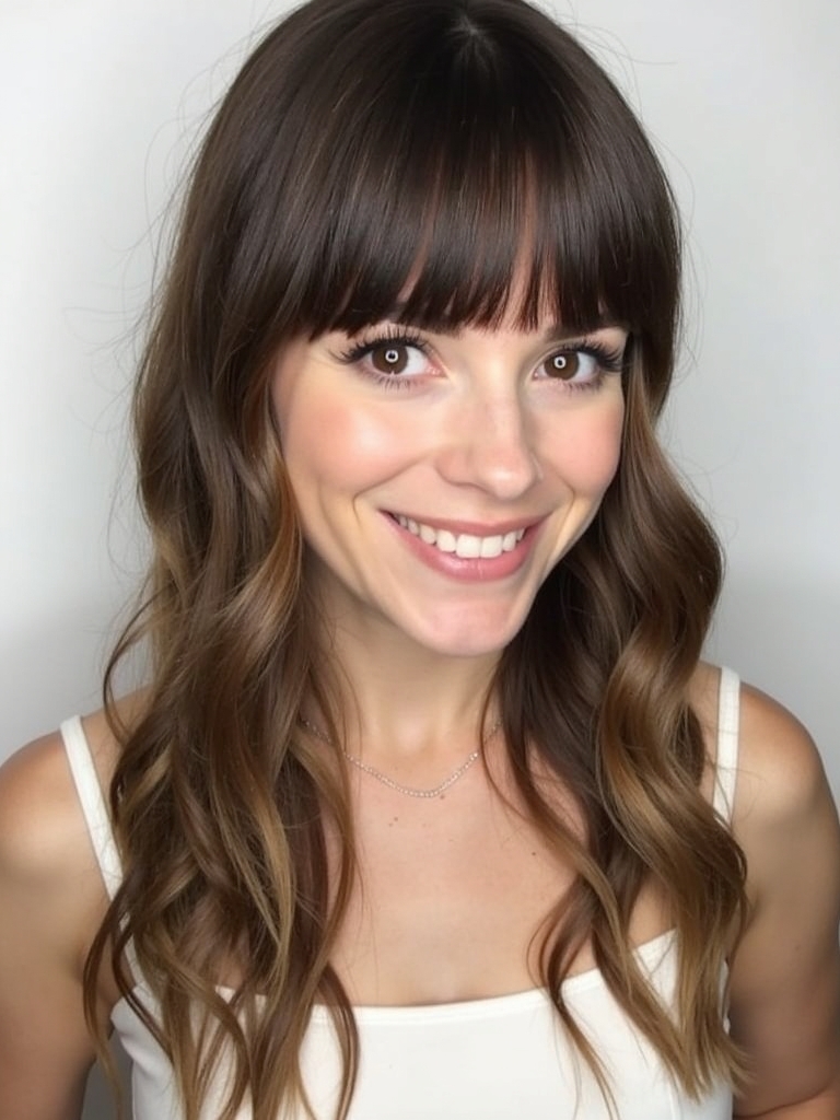 Long Haircut Ideas Long Side Bangs Straight Hair