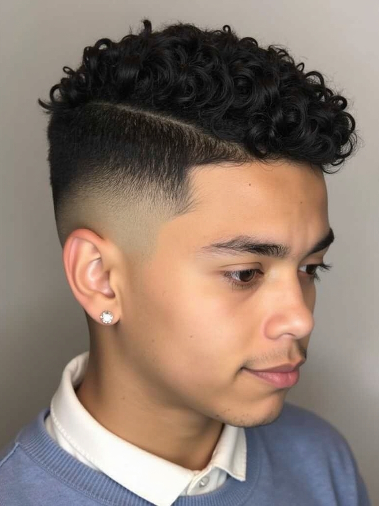 Mens Hairstyles Curly Hair The Tapered Curls