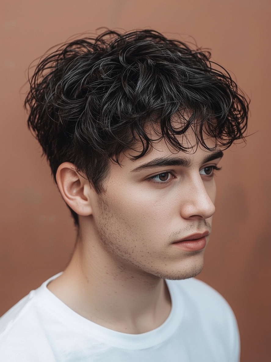 Mens Hairstyles Curly Hair The Textured Crop