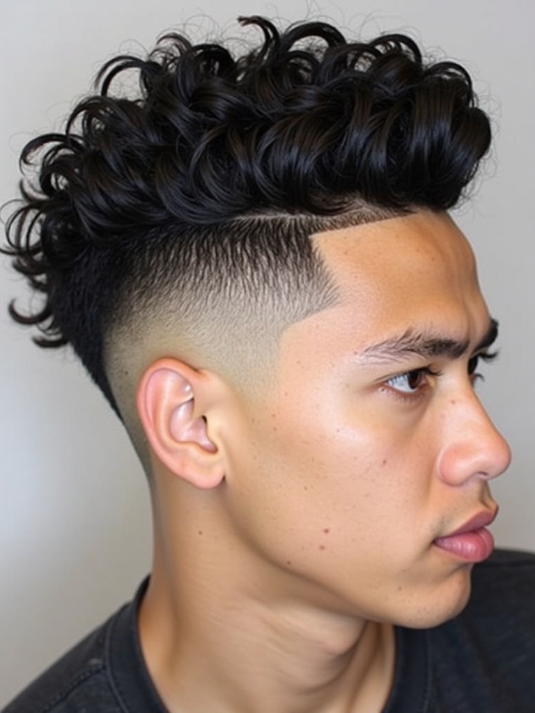 Mens Hairstyles Curly Hair The Undercut with Curls