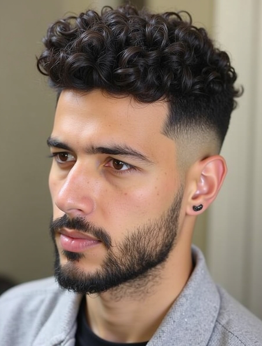 Men's Short Curly Hairstyles The Curly Quiff