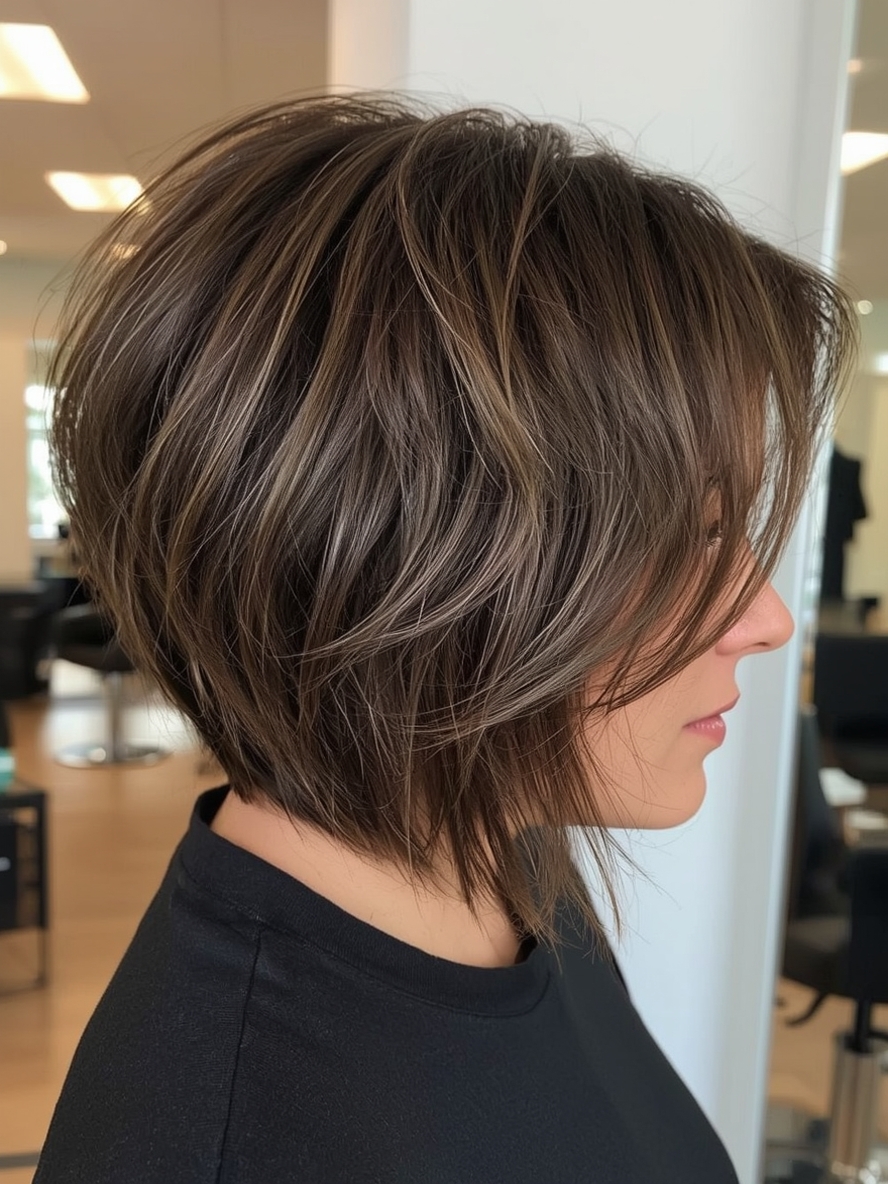 Short Messy Haircuts For Women Inverted Bob